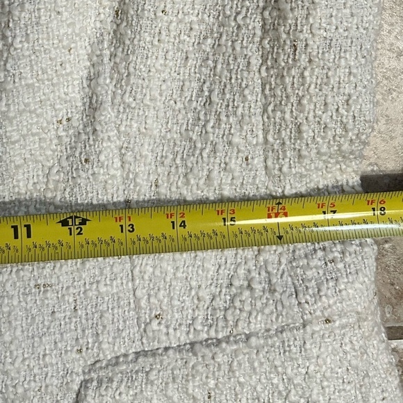 Maison Jules Womens White And Gold Boucle Blazer Size Large - Picture 14 of 15